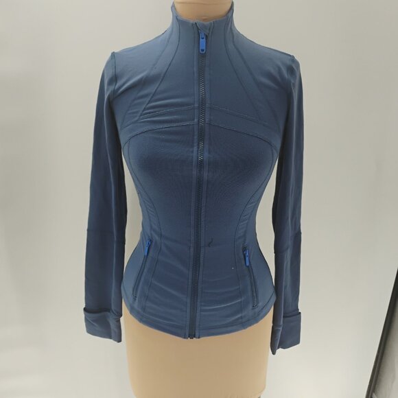 LULULEMON DEFINE JACKET NULU~SHADE~GOLD ZIPPER Size 4 - Picture 4 of 14